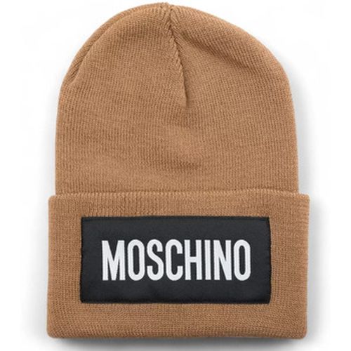 Chapeau beanie patch logate - Moschino - Modalova