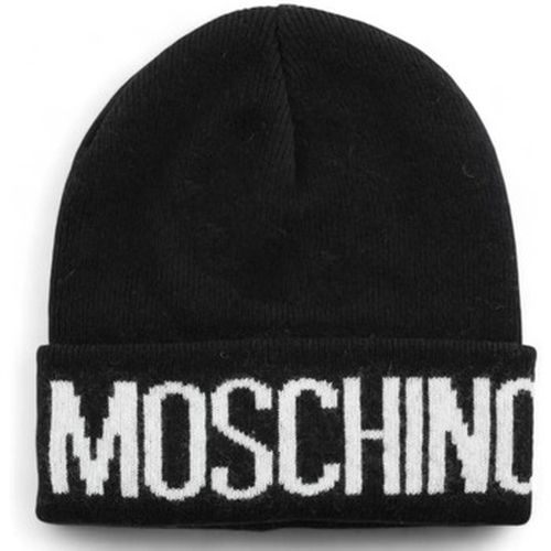 Chapeau chapeau de laine logo blanc - Moschino - Modalova