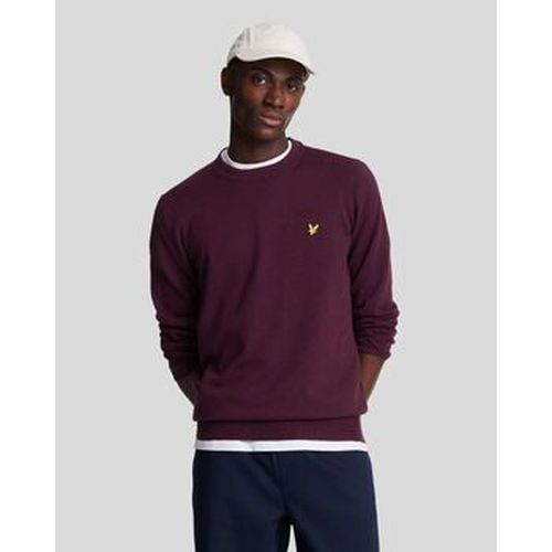 Pull KN2110V MERINO CREW-Z562 BURGUNDY - Lyle & Scott - Modalova