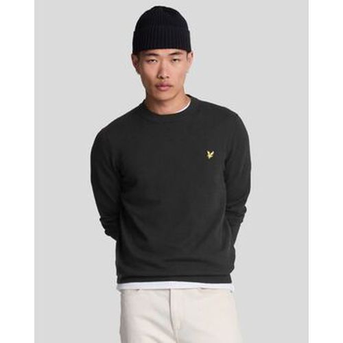 Pull KN2110V MERINO CREW JUMPER-Z86. JET BLACK - Lyle & Scott - Modalova