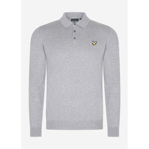 Pull Polo tricoté à manches longues en coton mérinos - moyen - Lyle & Scott - Modalova