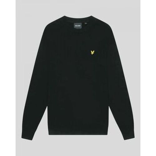 Pull KN2110V MERINO CREW JUMPER-Z86. JET BLACK - Lyle & Scott - Modalova