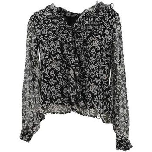 T-shirt Ruffled blouse with all-over pattern - Salsa - Modalova