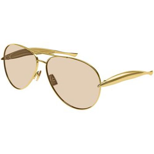 Lunettes de soleil BV1305S Lunettes de soleil, Or/Marron, 64 mm - Bottega Veneta - Modalova