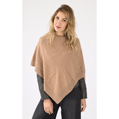 Echarpe Poncho cachemire beige-048043 - Notshy - Modalova