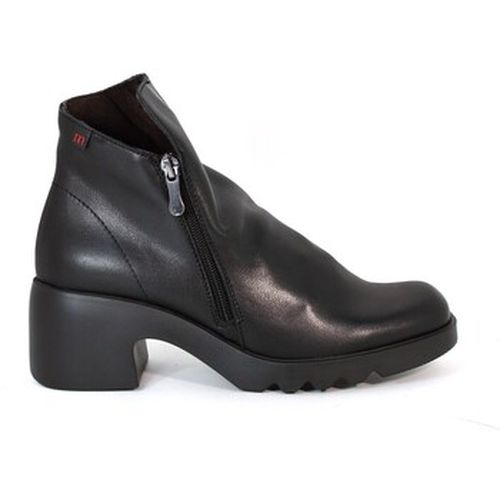 Bottines BOTÍN DE PIEL NEGRO CON TACÓN 21217 - Pepe Menargues - Modalova