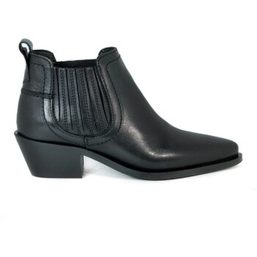 Bottes BOTÍN NEGRO COWBOY DE PIEL CON TACÓN BAJO KORA - Vexed - Modalova