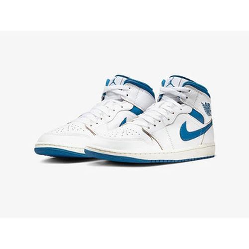 Baskets montantes AIR JORDAN 1 MID BLEU - Nike - Modalova