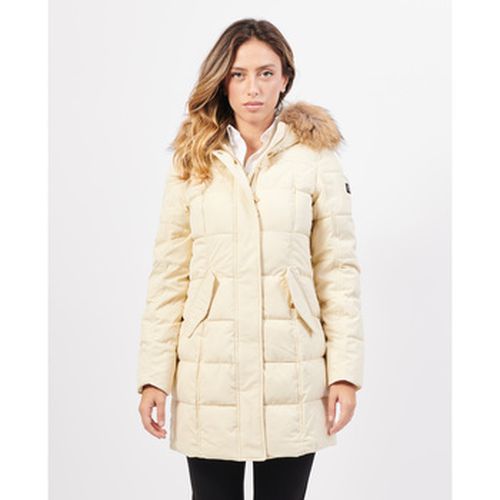 Manteau veste longue matelassée à capuche - Yes Zee - Modalova