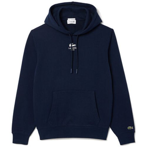 Sweat-shirt SWEATSHIRT À CAPUCHE IMPRIMÉ MARINE - Lacoste - Modalova