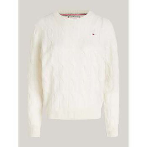 Sweat-shirt Pull torsadé blanc - Tommy Hilfiger - Modalova