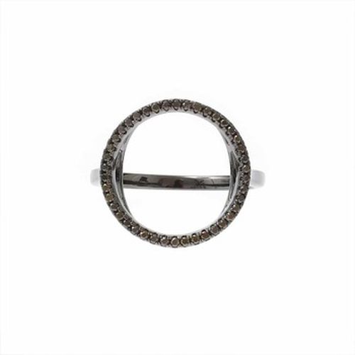 Bijoux Bague Argent Ronde Zirconium - Orusbijoux - Modalova