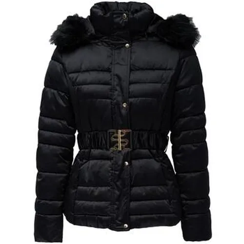 Manteau Short puffer coat with fur hood - Salsa - Modalova