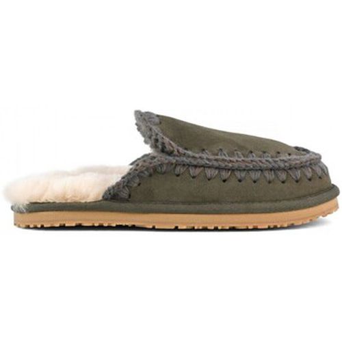 Baskets Pantoufle Full Eskimo Stitch Olive - Mou - Modalova