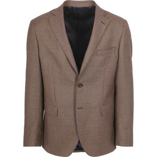 Veste Pied De Poule Colbert Laine Marron - Suitable - Modalova