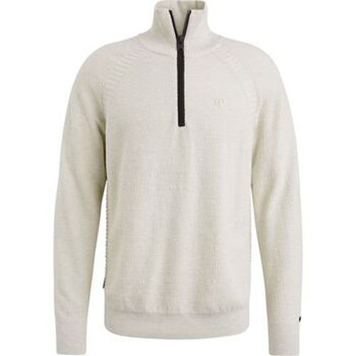 Sweat-shirt Pull Knitted Half Zip Ecru - Cast Iron - Modalova