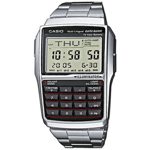 Montre Montre DATABANK CALCULATOR STEEL Noir - Casio - Modalova