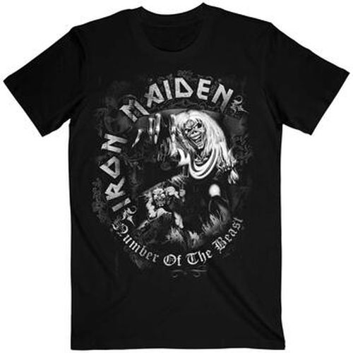 T-shirt Number Of The Beast Grey Tone - Iron Maiden - Modalova