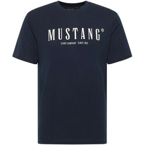 T-shirt T-shirt coton col rond droit - Mustang - Modalova