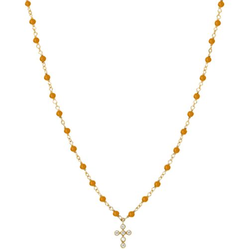 Collier Collier Argent Croix En Zirconium Blanc Et Pierres œil - Orusbijoux - Modalova