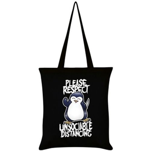 Sac Bandouliere Please Respect Unsociable Distancing - Psycho Penguin - Modalova