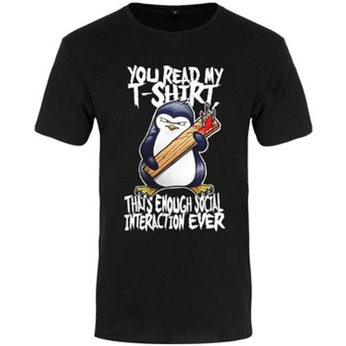 T-shirt You Read My T-Shirt That's Enough - Psycho Penguin - Modalova