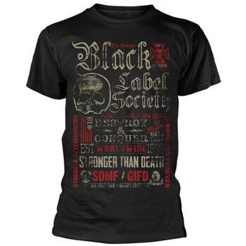 T-shirt Destroy Conquer - Black Label Society - Modalova