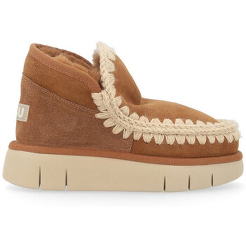 Boots Baskets Botte Eskimo Bounce en peau de ton marron - Mou - Modalova