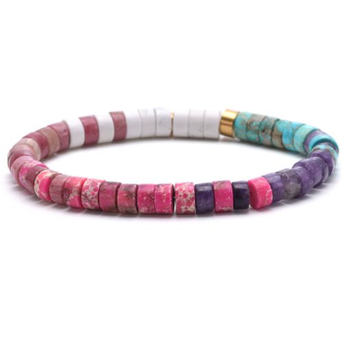 Bracelets Bracelet Tube Acier Doré-Small-16cm - Sixtystones - Modalova