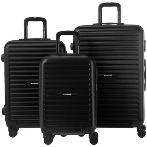 Valise Set de 3 valises Rigides S/M/L TRN BLACK - Travel World - Modalova