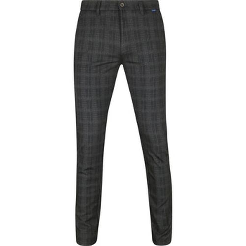 Pantalon Chino Griffin Anthracite A Carreaux - Mac - Modalova