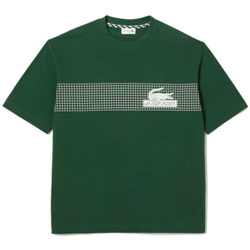 T-shirt T-SHIRT LOOSE FIT IMPRIMÉ INSPIRATION TENNIS VERT - Lacoste - Modalova