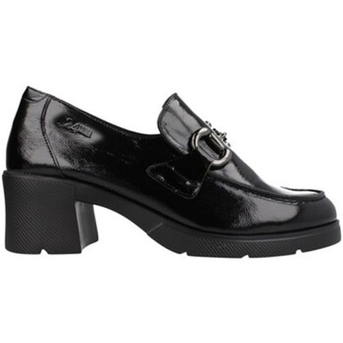 Chaussures MOCASÍN DE PIEL CHAROL NEGRO CON TACÓN PALAK POP 26282 - 24 Hrs - Modalova