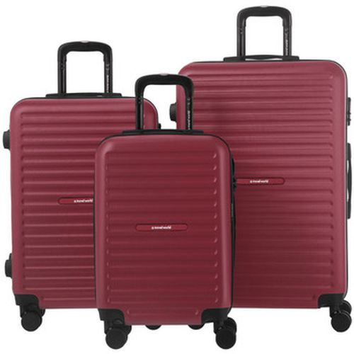 Valise Set de 3 valises Rigides S/M/L TRN DARK RED - Travel World - Modalova