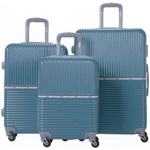 Valise Set de 3 valises Rigides S/M/L AXA BLUE GREY - Travel World - Modalova