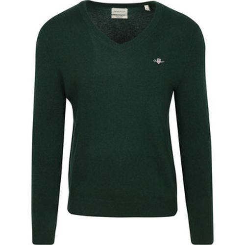 Sweat-shirt Pullover Col-V Wool Blend Foncé - Gant - Modalova