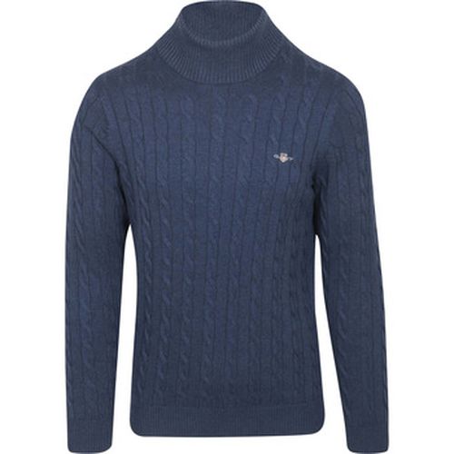 Sweat-shirt Pullover Col Roulé Cable Marine - Gant - Modalova