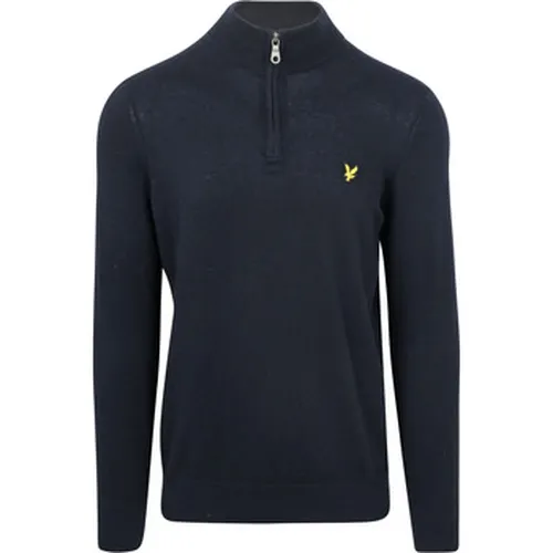 Sweat-shirt Lyle Scott Half Zip Pull Laine Merinos Marine - Lyle And Scott - Modalova