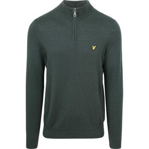 Sweat-shirt Lyle Scott Half Zip Pull Laine Merinos Foncé - Lyle And Scott - Modalova