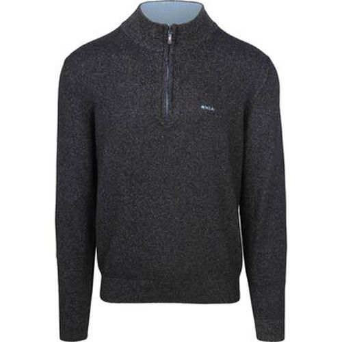 Sweat-shirt NZA Pull Christopher Demi-Zip Marine Mélanger - New Zealand Auckland - Modalova