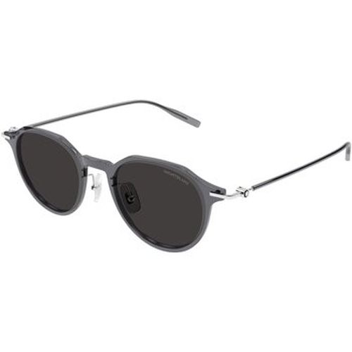 Lunettes de soleil MB0355S Lunettes de soleil, Gris/Gris, 49 mm - Montblanc - Modalova