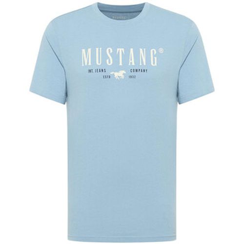 T-shirt T-shirt coton col rond droit - Mustang - Modalova