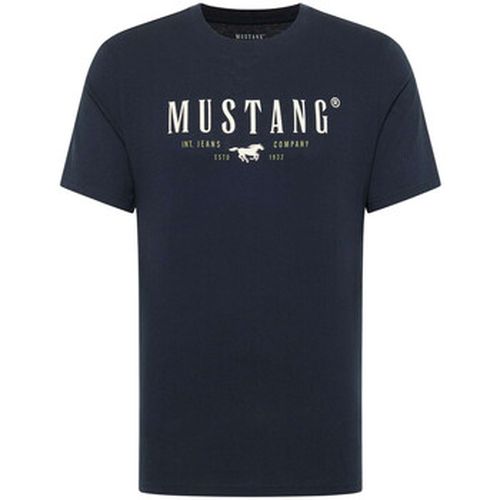 T-shirt T-shirt coton col rond droit - Mustang - Modalova