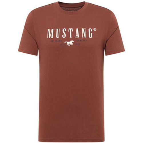 T-shirt T-shirt coton col rond droit - Mustang - Modalova