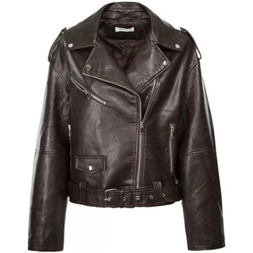 Blouson green leather nail - Glamorous - Modalova