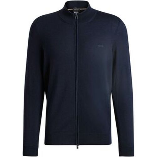 Sweat-shirt Balonso Cardigan Laine Marine - BOSS - Modalova