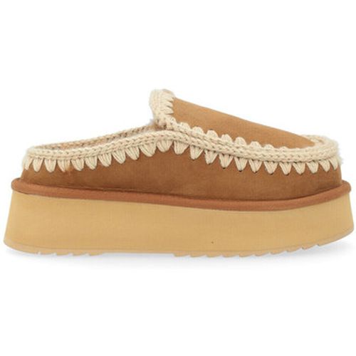 Ville basse Sabot Eskimo Platform en daim marron - Mou - Modalova