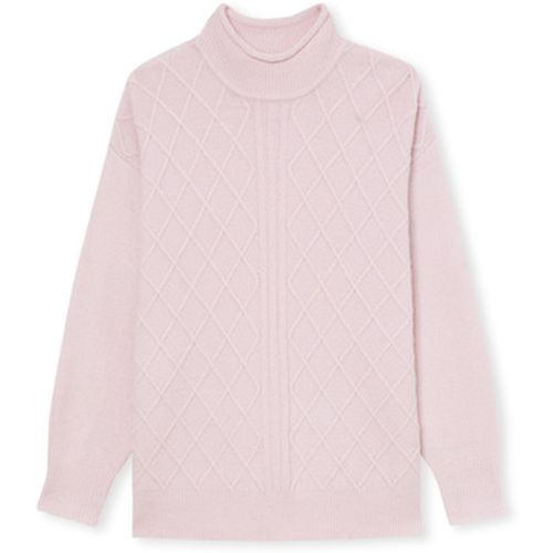 Pull by - Pull maille fantaisie col montant - Daxon - Modalova