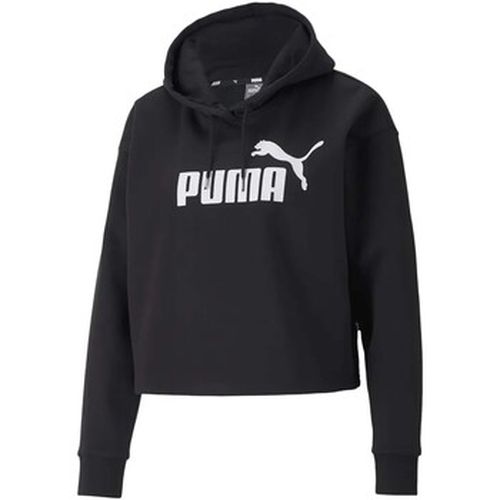 Polaire Ess Cropped Logo Hoodie Fl - Puma - Modalova