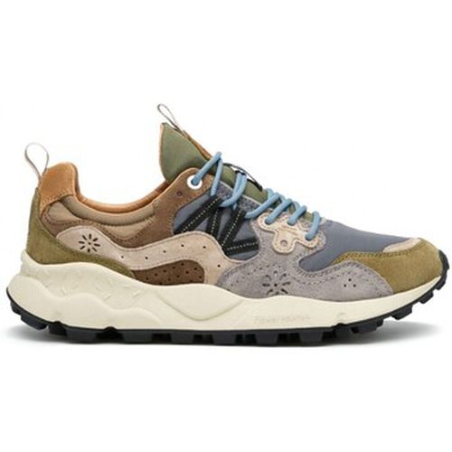 Baskets Sneaker Yamano 3 Militaire-Gris-Marron Clair - Flower Mountain - Modalova